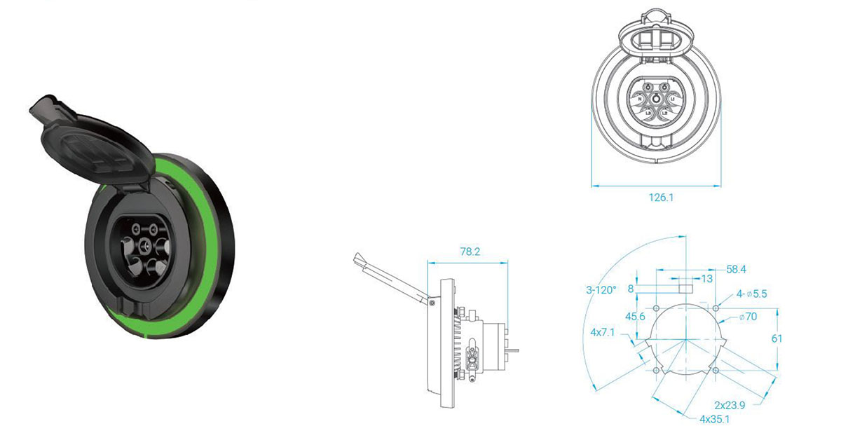 ev socket type2 ev socket type2
