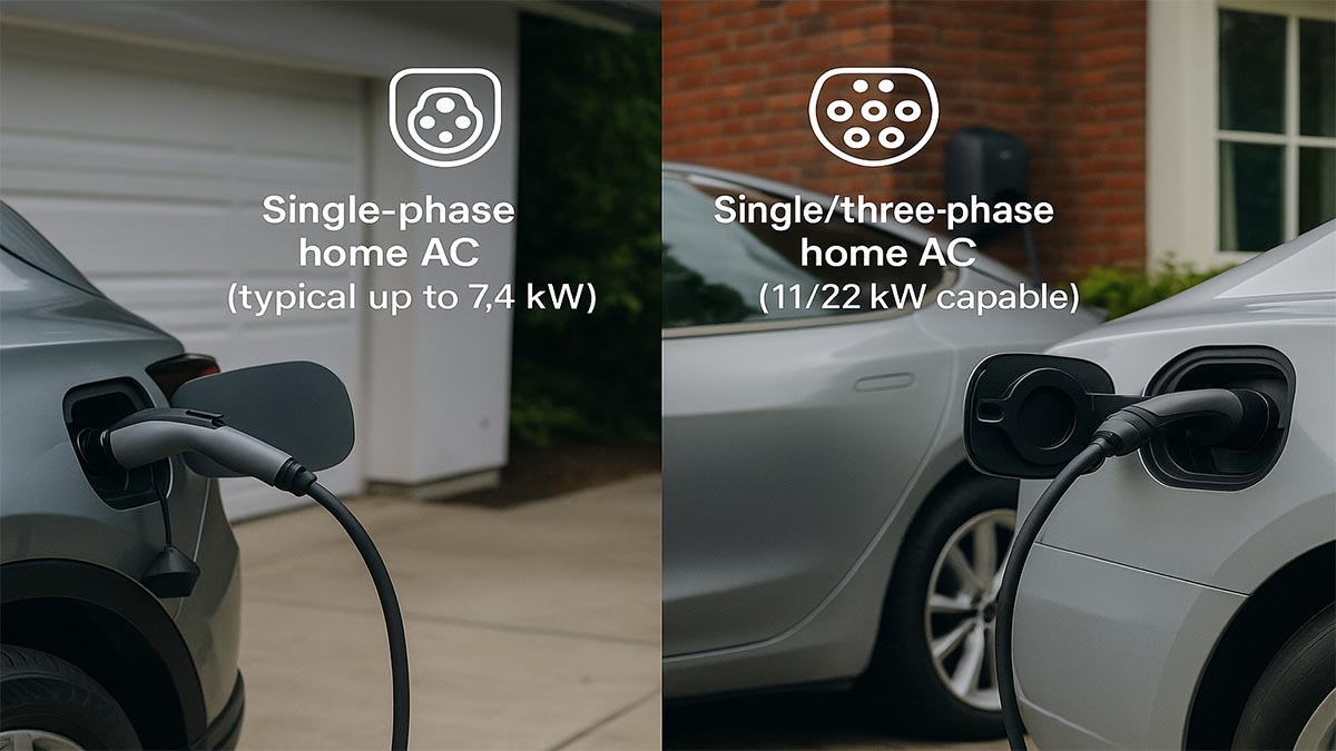 Type 1 vs Type 2 EV Charger Differences: What to Choose and Why (US & EU)